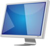 Blue Lcd Screen Clip Art